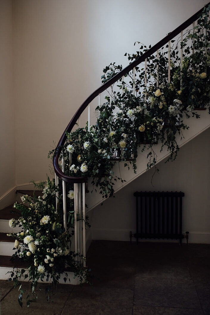 flower staircase, aswarby rectory