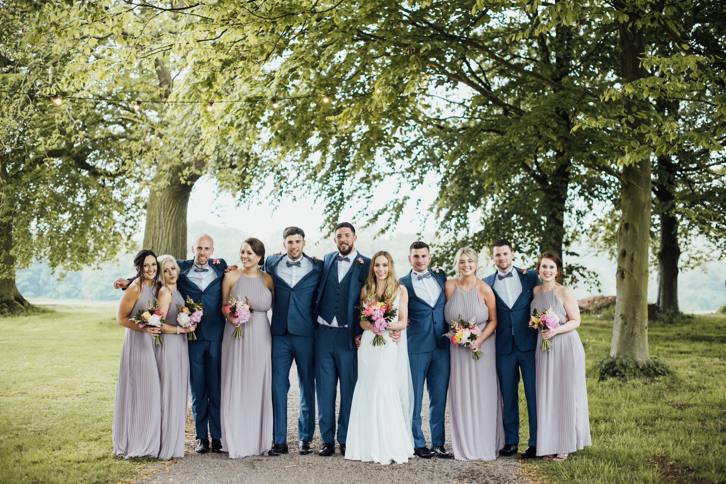 squad shot, wedding group shot, cotswolds wedding photographer, alternative wedding photographer