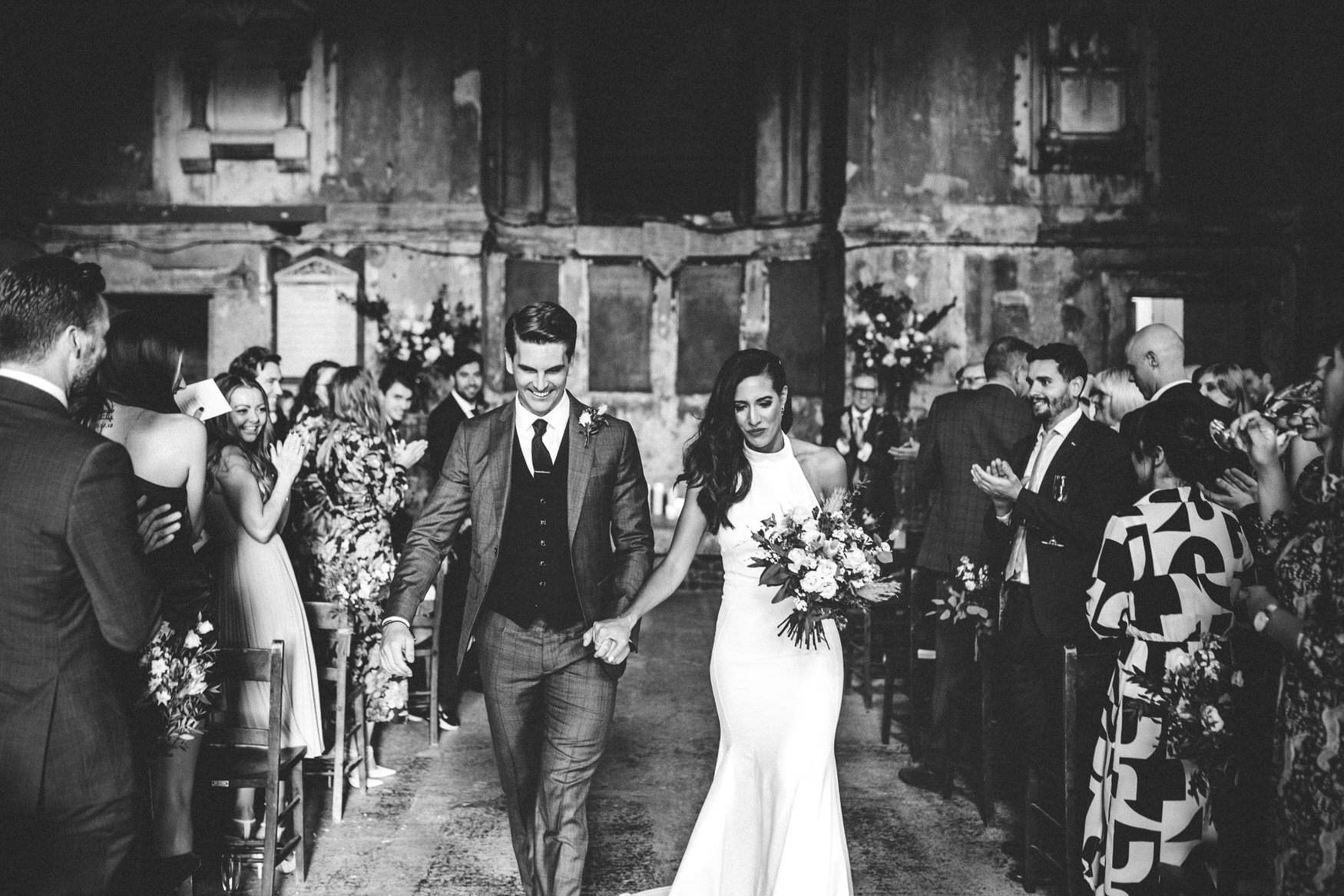 asylum chapel wedding, asylum chapel photographer , ceremony exit