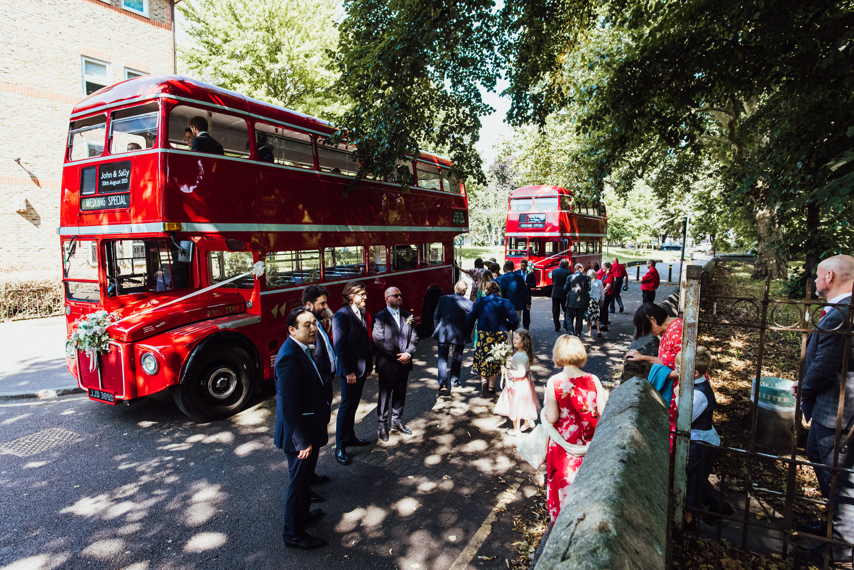 route master, red bus, london bus, wedding bus