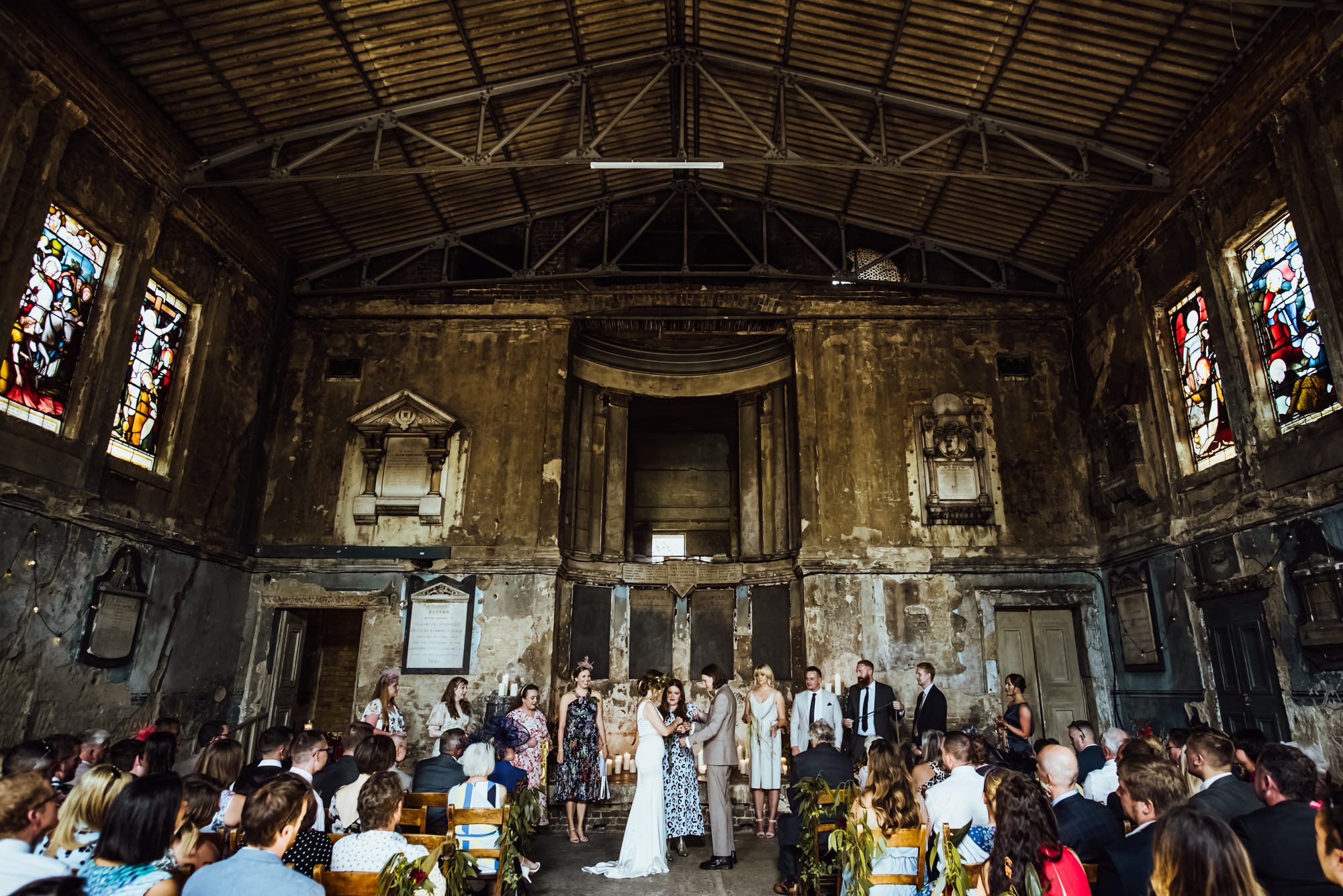 hand tieing ceremony, asylum chapel wedding, peckham wedding, london wedding venue