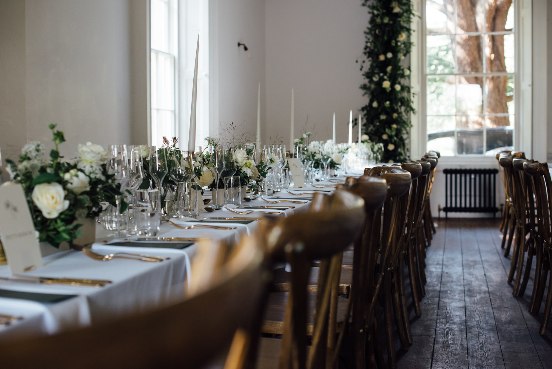 table settings, wedding details, Aswarby Rectory Wedding, michelle wood photographer